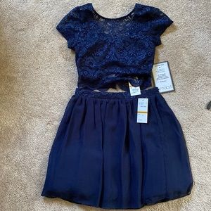 Size 3 Navy Dress. New with tags never worn